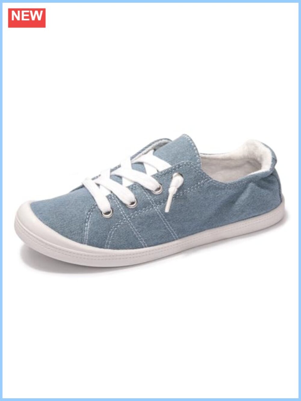 Women's Slip-On Canvas Low Top Fashion Sneakers, Breathable Walking Shoes